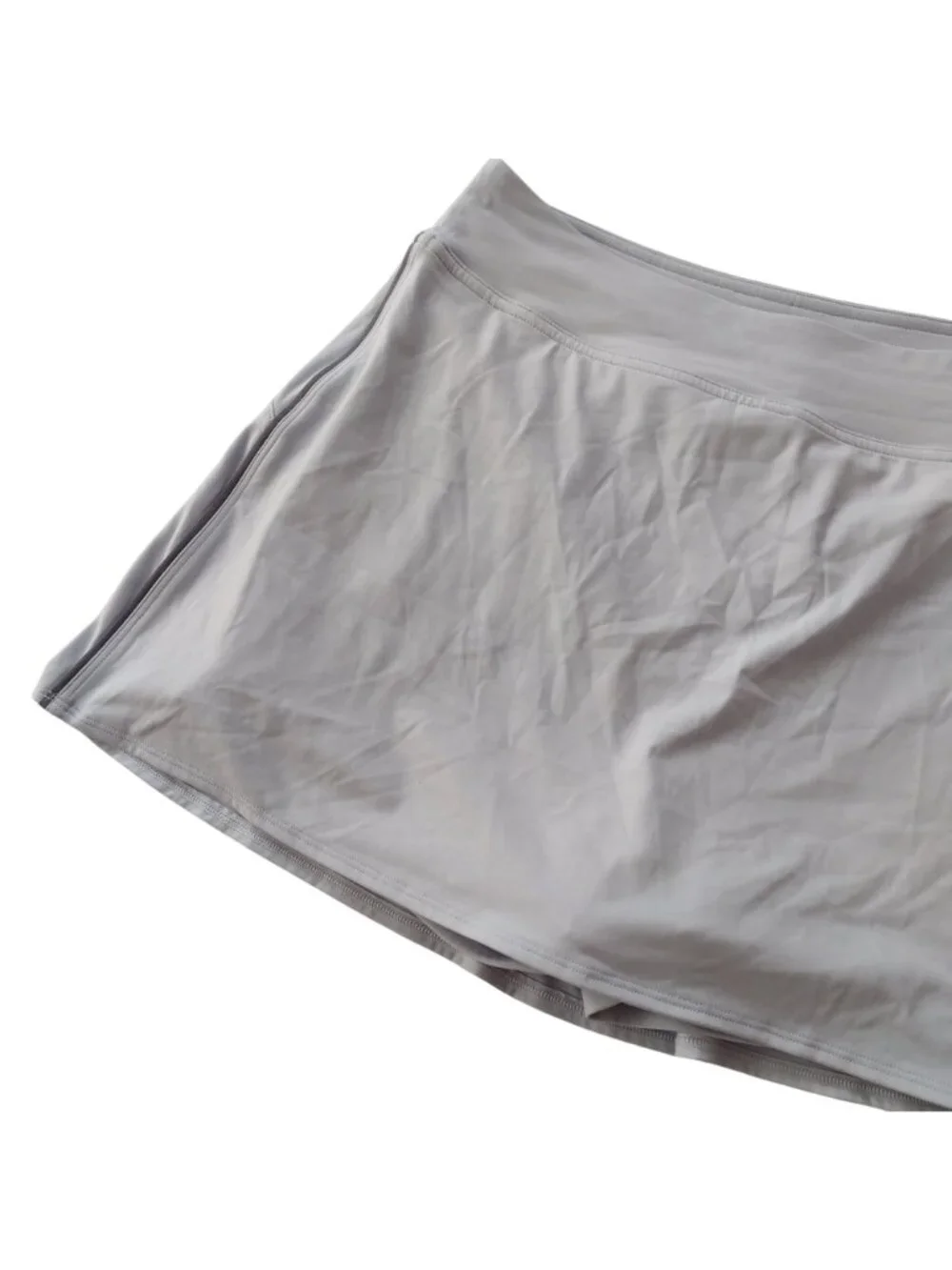 Lululemon High Rise Mini Skirt M Sky Blue Tennis Athletic Skort w Shorts